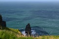 Rock Formation Off the Cliffs of Moher in Ireland Royalty Free Stock Photo