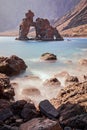 Rock formation Roque de Bonanza at El Hierro Canary Islands