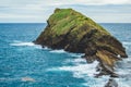 Rock formation in the sea on the island of Sao Miguel, Azores, Portugal Royalty Free Stock Photo