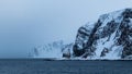 Rock formation in shape of church in Norway