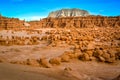 Rock formation in the shape of fairy chimneys at Goblin valley Utah USA Royalty Free Stock Photo