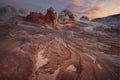 Outlandish Red-Rock Formation at Sunrise, White Pocket, Arizona