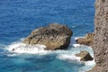 Rock formation and waves