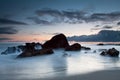 Rock formation at Woods Cove, Laguna Beach, Califo Royalty Free Stock Photo