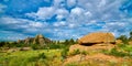 Rock formations at Vedauwoo Recreation Area, WY. Royalty Free Stock Photo