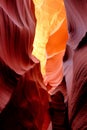 Rock formations at Antelope Canyon