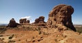 Rock Formations in Arches National Park Royalty Free Stock Photo