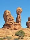 Rock Formations at Arches National Park in Utah Royalty Free Stock Photo