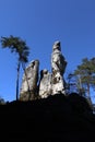 Rock formations in the Bohemian Paradise Geopark