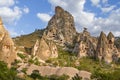 Rock formations in Uchisar, Cappadocia, Turkey Royalty Free Stock Photo