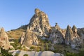 Rock formations in Uchisar, Cappadocia, Turkey Royalty Free Stock Photo