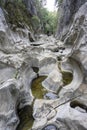 rock formations of cavernous form belonging to the source of the river Alviela where it is possible to watch the water flow.