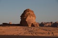 Rock formations in the desert of Saudi Arabia