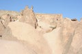 Rock formations in Devrent Imaginary Valley (Imagination Valley) in GÃ¶reme, Cappadocia, Anatolia, Turkey Royalty Free Stock Photo
