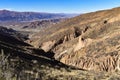 Rock formations on the El Sillar pass, Quebrada de Palala Valley near Tupiza, Bolivia, South America