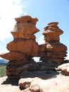 Rock formations in Garden of the Gods, Colorado Springs, Colorado, United States Royalty Free Stock Photo