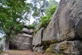 Rock formations at High Rocks, Tunbridge Wells, Kent, UK