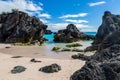 Rocks on Horseshoe Bay Beach, Bermuda Royalty Free Stock Photo