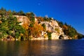 Rock formations at Lake Minnewaska. Royalty Free Stock Photo