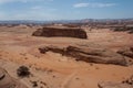 Rock formations in MadaÃÂ®n Saleh, Saudi Arabia Royalty Free Stock Photo