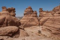 Rock formations in MadaÃÂ®n Saleh, Saudi Arabia Royalty Free Stock Photo