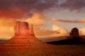 Rock formations in Monument Valley