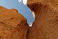 Rock formations, Natural Bridge Canyon, Death Valley National Park Royalty Free Stock Photo