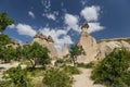 Rock Formations in Pasabag Monks Valley, Cappadocia, Nevsehir, Turkey Royalty Free Stock Photo