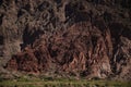 The rock formations of the Quebrada De Las Conchas, Argentina Royalty Free Stock Photo