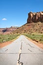Rock formations by a road in Canyonlands National Park, USA Royalty Free Stock Photo