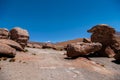 Rock formations at Salar de Uyuni, Bolivia Royalty Free Stock Photo