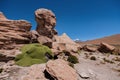 Rock formations at Salar de Uyuni, Bolivia Royalty Free Stock Photo