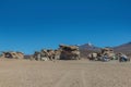 Rock formations at Salar de Uyuni, Bolivia Royalty Free Stock Photo