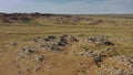 Rock formations and stacked stones