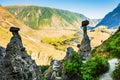 Rock formations `Stone mushrooms` in Altai, Siberia, Russia