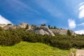 Rock formations at Stoderzinken mountain, Austria Royalty Free Stock Photo