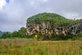 Rock formations in Vinales Valley, Cuba Royalty Free Stock Photo