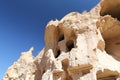 Rock Formations in Zelve Valley, Cappadocia, Nevsehir, Turkey Royalty Free Stock Photo