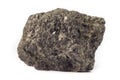 Rock of galena mineral from Spain isolated on a pure white background