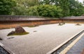 The rock garden of Ryoan-ji temple The Temple of the Dragon at Peace. Kyoto. Japan