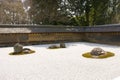 Rock garden in Ryoan-ji temple, Kyoto, Japan.