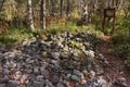 Rock Garden on the trail to the `Frog` outlier and Vesochka Mountain , Sakhalin Island, Russia