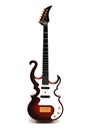 Rock guitar isolated Royalty Free Stock Photo