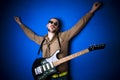 Rock guitar player Royalty Free Stock Photo