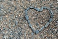 Rock Heart Shape Royalty Free Stock Photo