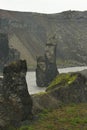 Rock, hljodaklettar, lava, sculpture, scandinavia, park, nature, basalt, stone, erosion, background, icelandic, column,