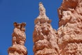 Rock Hoodoos in Bryce Canyon National Park in Utah Royalty Free Stock Photo