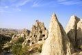 Rock houses at Goreme Open Air Museum, Urgup, Cappadocia. Royalty Free Stock Photo