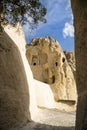 GÃÂ¶reme, Open Air Museum, ancient Dark Church, 11th century. Royalty Free Stock Photo