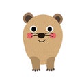 Rock Hyrax animal cartoon character vector illustration